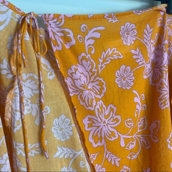 Xirena Sydni Sarong Skirt in Tropicana Orange - Picture 10 of 14